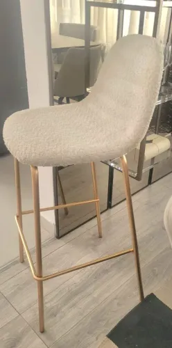 3 banquetas estofados  boucle