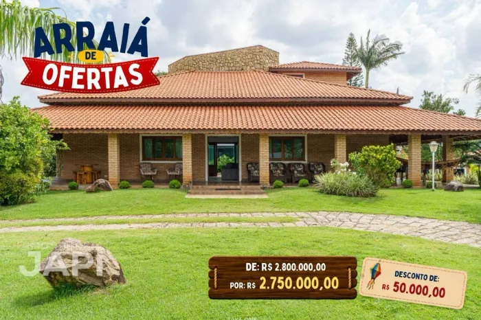 Chácara com 5 dormitórios à venda, 5600 m² por R$ 2.750.000,00 - Guacuri - Itupeva/SP