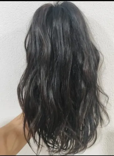 Peruca liso ondulado