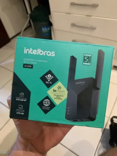 Repetidor de sinal e extensor Wifi Intelbras EX 1500
