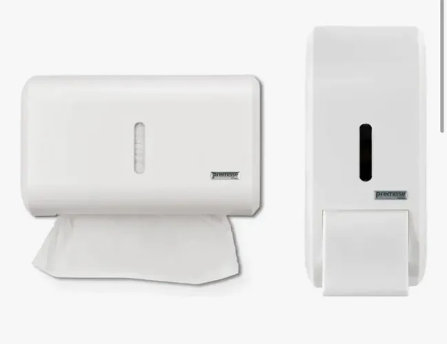 Kit dispensar sabão e papel toalha - perfeito estado!