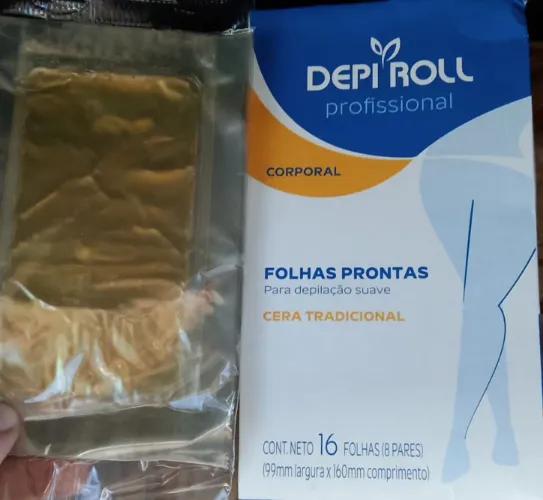 Lote Cera Depilatória DepiRoll - Folhas Prontas
