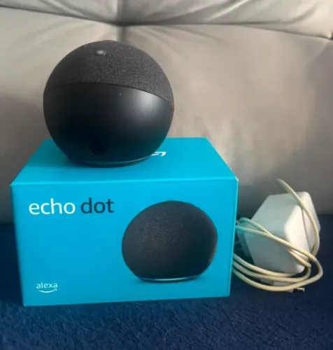 Alexa Echo Dot 5 Geração, Som Vibrante e potente, Wi-Fi e Bluetooth | Cor Preta