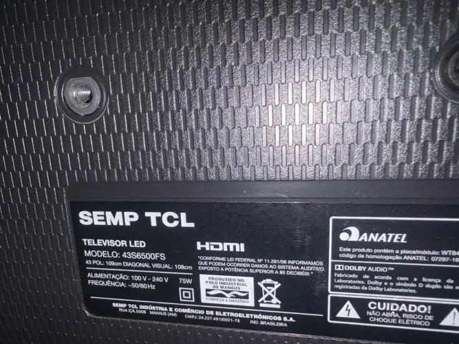 TV SEMP TCL 43? Smart TV LED Full HD - Ótimo Estado