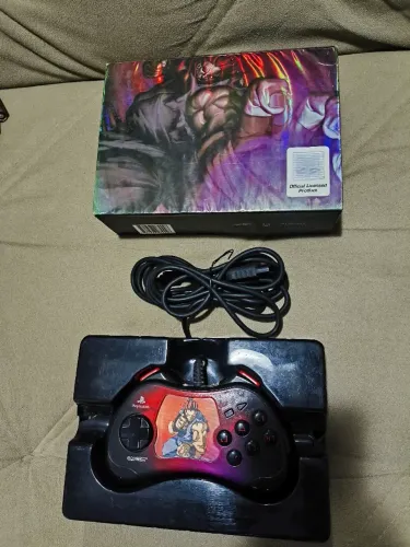 Controle ps1 edição street fighter 15 anos Akuma