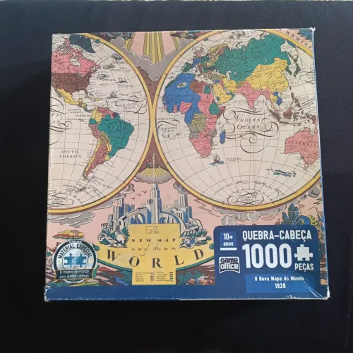 Quebra Cabeça 1000 Peças Mapa Mundi 1928