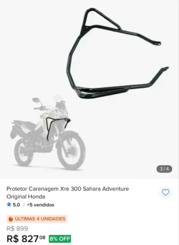 Protetor de Carenagem XRE SAHARA ADV