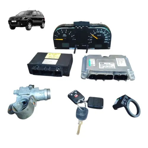 Kit Code Módulo Injeção Ford Ecosport 1.6 Zetec Rocam 2006