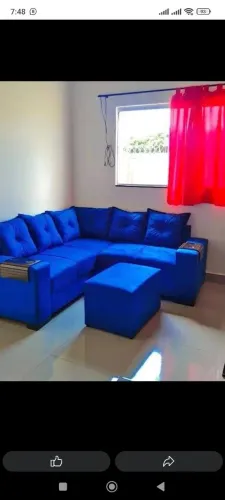 Sofá de canto com centro
