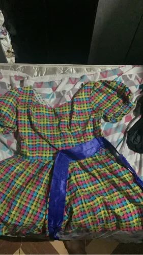 Roupa de quadrilha com nágua