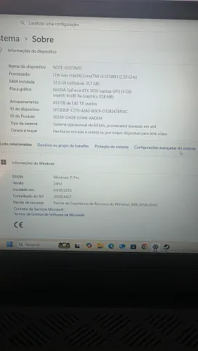 Notebook dell g15
