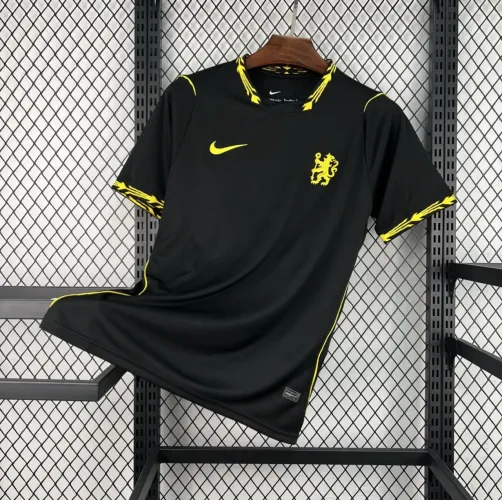 Camisa Chelsea Nike II 2026/27 Torcedor Pro Masculina - Preto+Amarelo