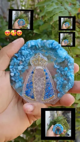 Chaveiros Personalizados em resina Nossa Senhora Aparecida