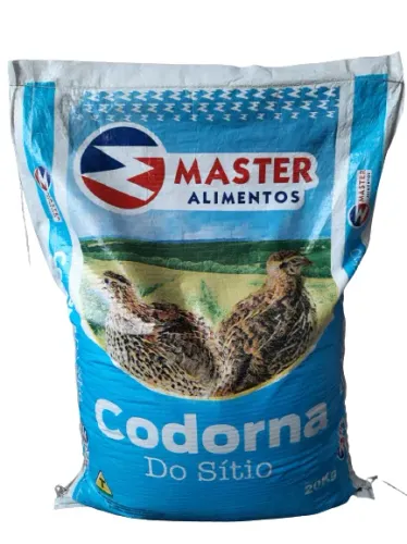 ração pra codornas postura saco de 20kg
