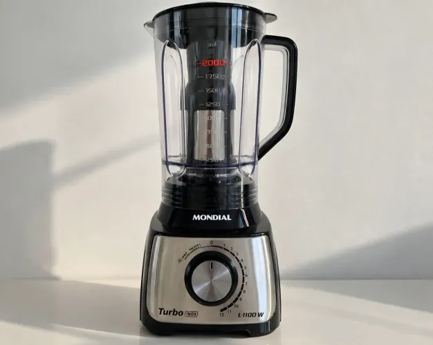 Liquidificador Mondial Turbo 1100W Copo 3 Litros Inox