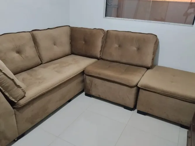 Sofa de Canto 8 lugares - Pouco Usado