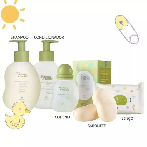 KIT MAMÃE E BEBÊ NATURA