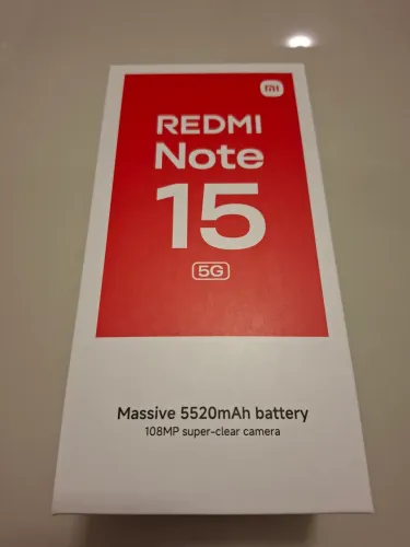REDMI Note 15 blaxk 5G 256gb novo na caixa