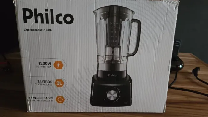 Liquidificador Philco PH900 Preto com Filtro 12 Velocidades - 220V