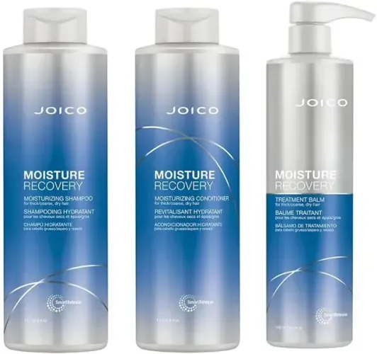 Kit Joico Moisture Recovery - Shampoo 1L + Condicionador 1L + Tratamento 500ml | Original