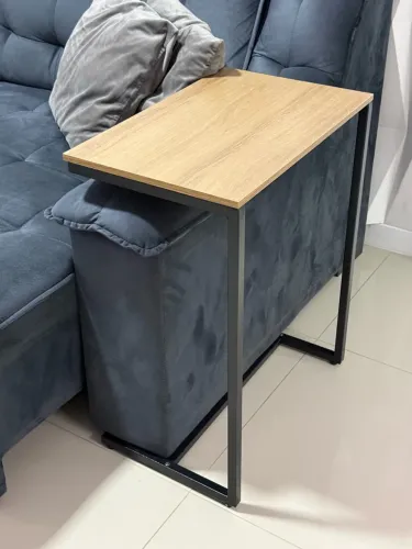Aparador de Sofá Mesa de Notebook Controles Comidas MDF Para Casa.
