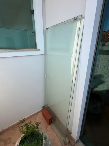 Vidro blindex para banheiro 1,80 x 0,80