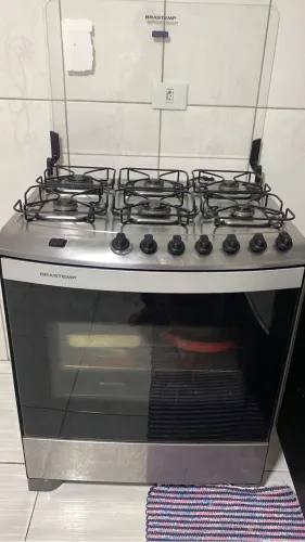 Fogão 6 bocas Brastemp inox