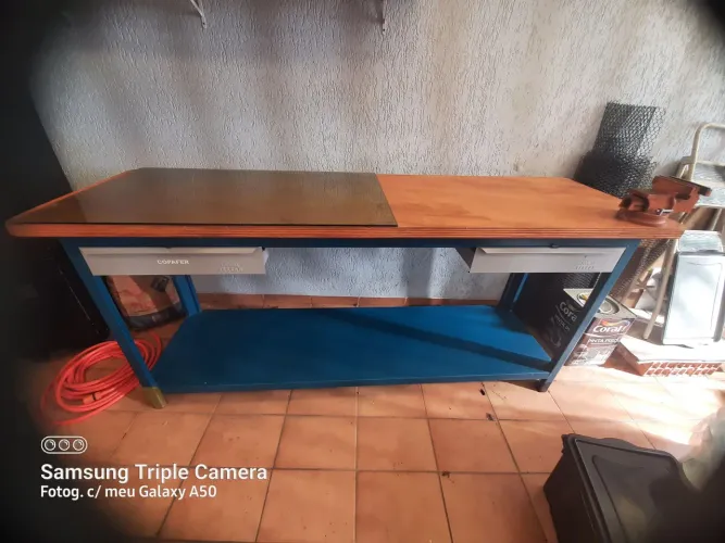 Mesa bancada de trabalho 2 metros