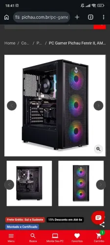 PC Gamer Ryzen 5 5500, RX 550 +16 (2x8 RAM)