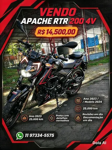 Apache 200RT top de linha
