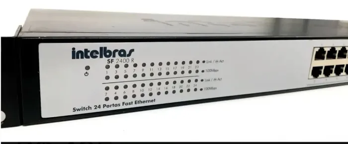 Switch 24 Portas Fast Ethernet Intelbras SF 2400