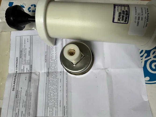 Bomba pneumática manômetro