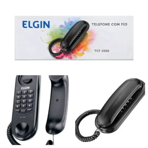 Telefone com fio Elgin TCF 1000 Branco.
