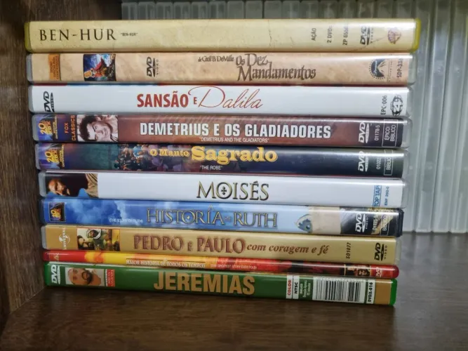Coleção 10 histórias em DVDs de Filmes Bíblicos