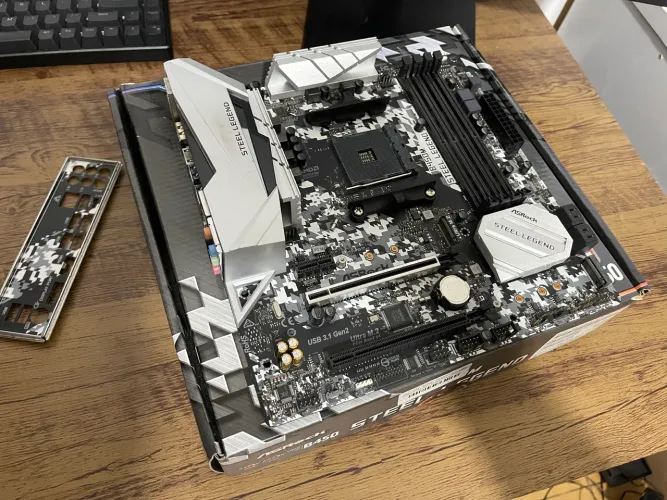 Placa Mãe Asrock B450M Steel Legend Am4