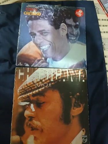 Disco de vinil lp Chico Buarque mpb e Caetano veloso