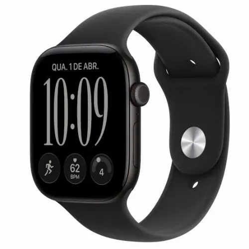 Novo!! Apple Watch Series 12 Gps/celular 42mm Alumínio Preto