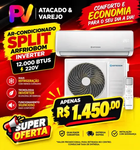 Ar condicionado split 12.000 btus inverter