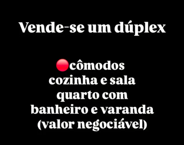 Vendo um dúplex localizado no parque Manibura