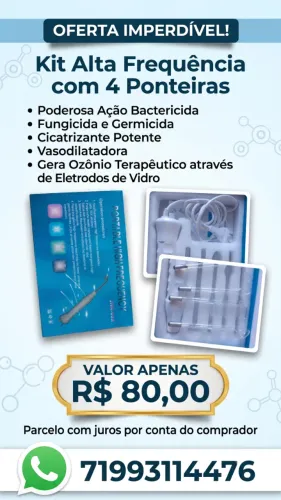 Kit Alta Frequência - 4 ponteiras