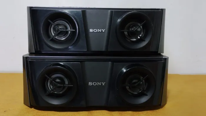 DUAS CAIXAS SURROUND SONY MHC GPX8 FUNCIONANDO