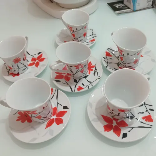 Jogo de 06 xícaras com pires de café EURO
