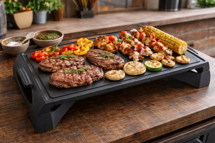 Rechaud a Álcool em Ferro Fundido Libaneza para Fondue, Carnes e Mesa Posta