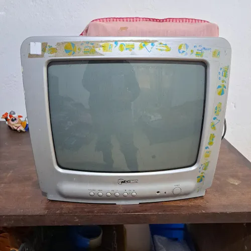 TV Cyber 14 Polegadas com AV Funcionando