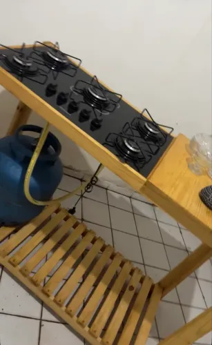 Cooktop 5 Bocas a Gás GLP Itatiaia Preto Essencial. ( se quiser completo com o suporte)
