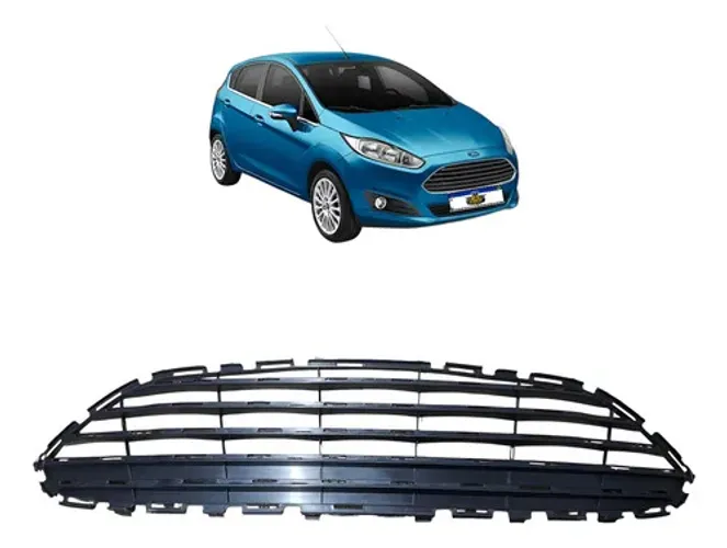 Grade Superior Ford New Fiesta 2013 2014 2015 2016 Sem Friso Preto