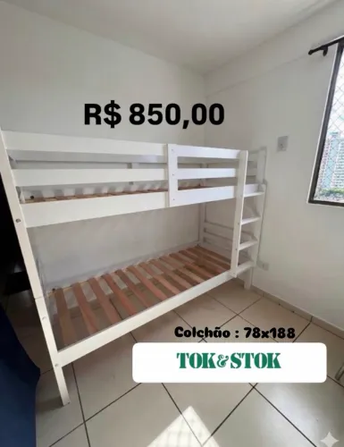 Beliche Madeira Maciça ToK&Stok 850,00