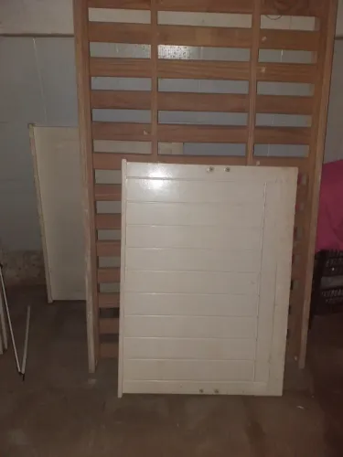 Cama Solteiro Madeira Bege