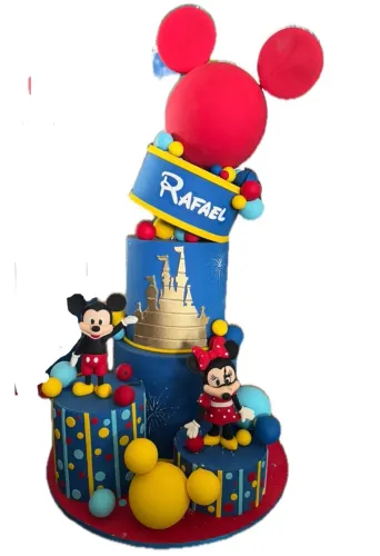 Bolo de pasta americana Tema Disney