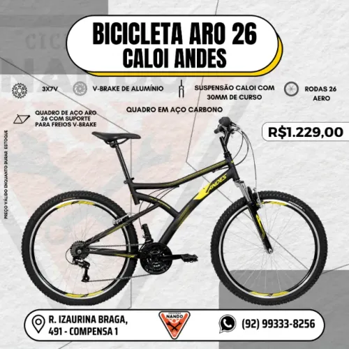 BICICLETA CALOI ARO 26 PASSEIO